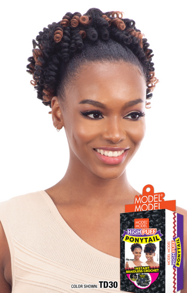 MODEL MODEL Drawstring Ponytail - Afro Girl (M)-1- Sareya Beauty - Calgary hair store, wig store, ponytail